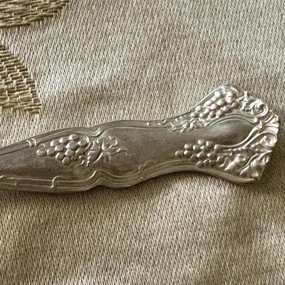 Pair of 2 1847 Rogers Bros. AI Silver Grape Pattern Cocktail / Oyster Forks.